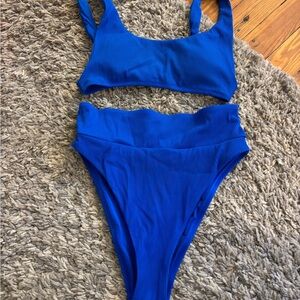 Aerie Bold Blue Swimwear Set